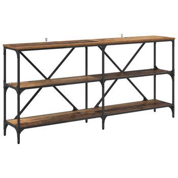 Mesa Consola Madera Vieja 160 X 30 X 75 Cm Madera De Ingeniería Vidaxl