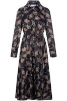 vestido camisero estampado multiblue fans m