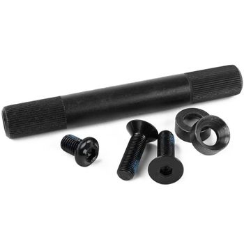Mission Crank Spindles Black / 8 Spline