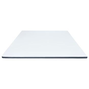 Cama Tapizada 200x200x5 Cm Tejido (100 % Poliéster) Con Relleno De Espuma - Blanco