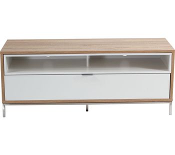 ALPHASON ADCH1135 TV Stand - White & Light Oak, White