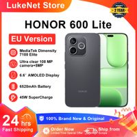 telefono inteligente honor 600 lite 5g version eu mediatek dimensity 7100 elite pantalla amoled de 66 y 120hz 6520mah 45w supercharge 108mp