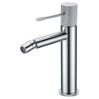 grifo monomando bide cromo en laton con cartucho ceramico y flexibles incluidos