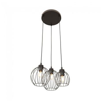 Lámpara de techo fersan negro ii (3 luces)