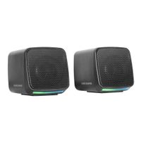 mars gaming - altavoces ms-pro con iluminacion rgb flow 10 w drivers activos y control de volumen para pc mac smartphone y tablet