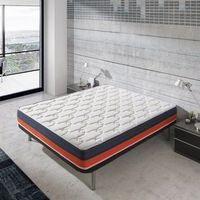 colchon viscoelastico ecode baicent fleur de lavande 180x200 cm antiacaros doble cara nucleo pur 25rkg termoregulable 20rcm eco-3s-180200