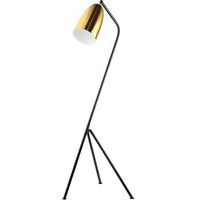 lampara de pie tripode - lampara de salon de diseno - cavalleta dorado