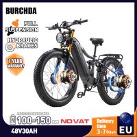 bicicleta electrica de montana burchda hc26 con doble motor bateria de 48v 30ah bicicleta electrica mtb de 26 pulgadas para hombre bicicleta electrica para adultos con 2 motores de 95 nm y