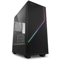 sharkoon rgb flow cristal templado usb 31 negra