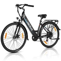 bicicleta electrica urbana para mujer varun s700-2 275 negra