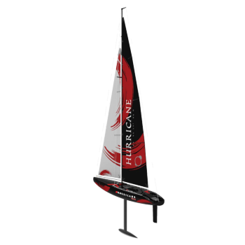 Volantexrc 791-2 Hurricane 2.4G 990mm Barco de vela de velocidad RC Modelos de vehículos de juguete con transmisor de se