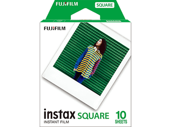 Papel fotográfico - Fujifilm INSTAX Square ISO 800, Con borde blanco, Pack de 10 fotografías