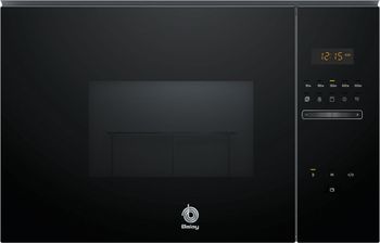 BalayMicroondas integrable con grill Cristal negro 3CG5172N2