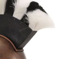 cabeza de guerrero griego efecto retro adecuado para juegos de rol