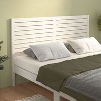 cabecero de cama  panel de cabecera madera maciza de pino blanco 186x4x100 cm cfw920169