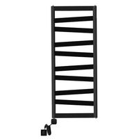 kibath secatoallas radiador electrico ste de 120 cm x 47 cm acabado negro mate fabricado en acero