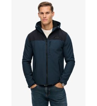 Superdry para hombre. M5012254A Chaqueta Softshell Tech Trekker marino (XL), Casual, Poliéster
