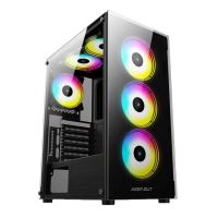 caja gaming keep out xc-210 glass argb atxmicro atxitx vidrio templado negra