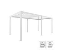 pergola bioclimatica 3x6m de aluminio con lamas orientables triomphe 3x6m blanco 600x300x250 cm