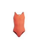 banador de natacion adidas cut 3 bandas infantil rojo