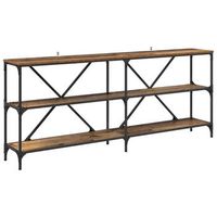 mesa consola  mesa de entrada madera vieja 180 x 30 x 75 cm madera de ingenieria