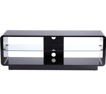 ALPHASON Luna 1400 TV Stand - Black, Black