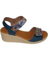 de mawen sandalia cuna mujer azul