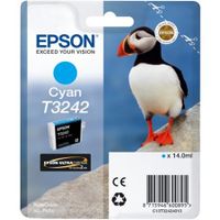 epson t3242 t324240 cyan original ink cartridge puffin