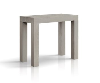 Consola extensible efecto perla olmo 90×45 cm - 90×300
