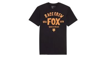 Camiseta de manga corta fox slogan premium negra