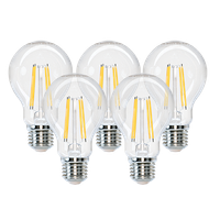 aigostar bombilla led e27 filamento retro vintage 4w equivalente a 40w blanco calido 2700k 470 lumenes angulo de apertura360 no regulable 5 unidades