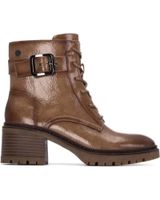 de xti botas de combate xti 144275 con cordones y hebilla beige