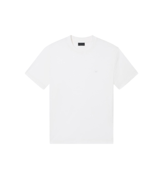 Emporio Armani para hombre. EM005491_AF24839 Camiseta Básica Lyocell blanco (XXL), Casual, Manga corta