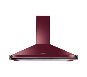 RANGEMASTER Classic CLAHDC100CY/C Chimney Cooker Hood - Cranberry & Chrome, Cranberry