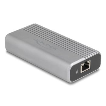 Tarjeta de Red DeLock 64349 USB Tipo C 40 Gbps Aluminio Cable 30 cm