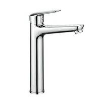 grifo alto para lavabo en laton cromado  bormio