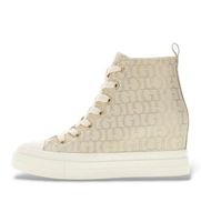 guess para mujer fltsunfal12 zapatillas sundae dorado 38 tela plano cordones casual