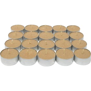 COM-FORT HOUSE  Velas Perfumadas Pack de Velas de Té Calientaplatos de 4,5 Horas de Duración - Olor Canela