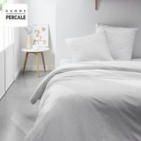juego de cama - 240 x 260 cm - acabado 100 percal macrame - tiza