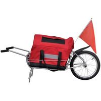 remolque para bicicletas de una rueda con bolsa de almacenaje vidaxl