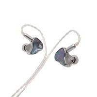 auriculares de monitoreo intrauditivos heartfield cu8 quad-ba con cable ofc desmontable plateado y sintonizacion neutra harman