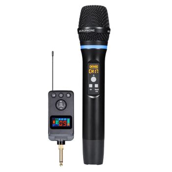 ROSON M50 Micrófono Inalámbrico con DSP Anti-Eco y Retroalimentación, Bluetooth 5.0, Type-C Recargable, Pantalla LED, Re