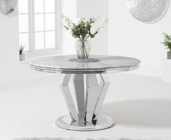 Viscount 130cm Round Marble Dining Table