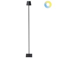lampara de pie moderna hierro interior exterior negro gavarresa