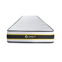 colchon flexy 70x210cm grosor 22cm muelles ensacados y espuma viscoelastica firme 3 zonas de confort