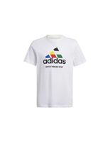 camiseta adidas tiro nations pack graphic infantil blanco
