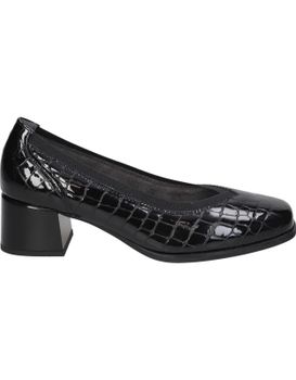 Zapatos De Piel Con Tacón Para Mujer Pitillos 10820 Negro 39