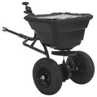 esparcidor negro 53 x 108 x 74 cm pvc y acero vidaxl