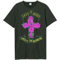 amplified clothing camiseta manga larga rose cross para mujer