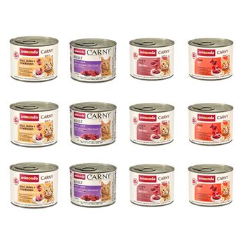 animonda Carny Adult 12 x 200 g - Pack Ahorro - Pack mixto de vacuno